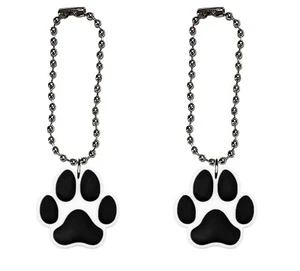 Dog Paw Tumbler Chain Cup Mug Bottle Drink Coffee Tea Unique Set of 2 - Picture 1 of 6