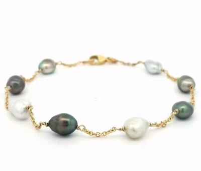 Baroque Pearl Bracelet In 14k Yellow Gold - Image 1 of 3