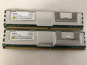 4GB 398707-051 HP Kit 2x 2GB DDR2 667mhz PC2-5300F 2Rx4 ECC Server RAM - Picture 1 of 2