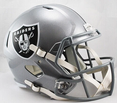 *SALE* LAS VEGAS RAIDERS NFL FULL SIZE SPEED REPLICA FOOTBALL HELMET-SHIP FAST! Cover
