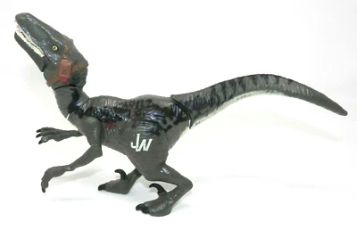 Jurassic World VELOCIRAPTOR BLUE Bashers & Biters Action Figure - Park 2015 Dino - Image 1 of 4