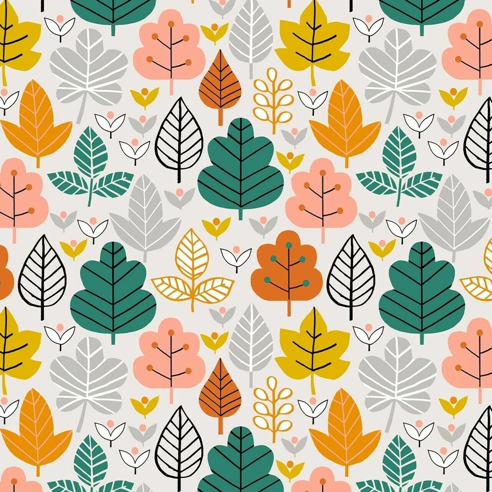 DASHWOOD STUDIOS Dashwood Acorn wood 1/2 Meter Leaves Autumn Cotton Fabric