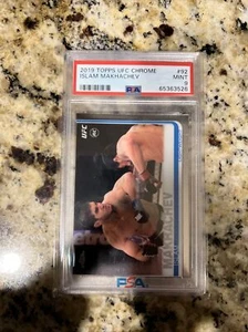Tarjeta de novato 2019 Topps Chrome UFC #92 Islam Makhachev RC PSA 9 como nueva E9 - Imagen 1 de 4
