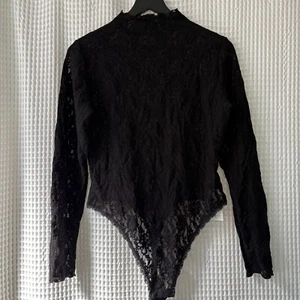 Hanky Panky black Signature Lace Mock Neck Bodysuit NEW size XL - Picture 1 of 3