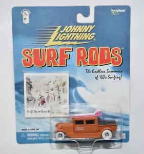 JOHNNY LIGHTNING SURF RODS LAGUNA LONGBOARDS '29 FORD CREW CAB WHITE LIGHTNING - Picture 1 of 9