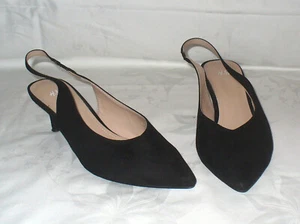 H&M * Damen Slingback Pumps * Gr. 37 * schwarz - Bild 1 von 7