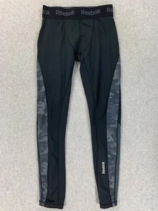 Reebok Compression Athletic Running Training Tights (Men's Small) Black - Picture 1 of 10