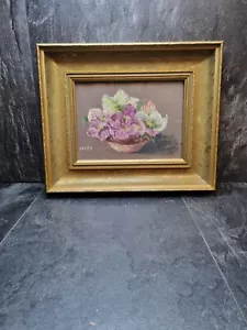 20th C British School Summer Flowers In A Bowl Pastel on coloured paper Signed - Picture 1 of 10