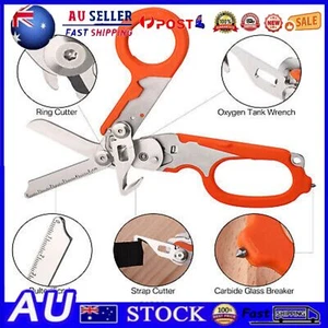 Foldable Tactical Scissors Bandage Paramedic Shears Rescue Tool With K Sheath🔥 - Picture 1 of 29