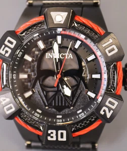 INVICTA Star Wars Men 52mm Stainless Steel Black Black dial JSD-006ZY Automatic - Picture 1 of 5