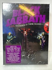 BLACK SABBATH LIVE GATHERED IN THEIR MASSES DELUXE LTD ED. CD DVD BLU-RAY SEALED