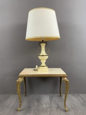 Lampe en onyx vintage - Photo 1/4