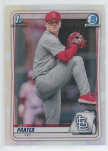 LEVI PRATER 2020 BOWMAN DRAFT CHROME REFRACTOR 1ST BD-125