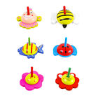 6 Pcs Wooden Top Toy Child Kids Party Bag Fillers Creative -tops