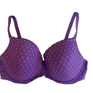 Wacoal Bra 38DDD Purple 853115 Underwire Padded Reveal Contour Demi - Picture 1 of 16