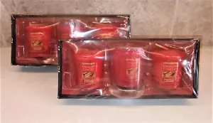 Yankee Candle Sparkling Cinnamon Votives-- Hostess Gift Set (Lot of 2) - Picture 1 of 6
