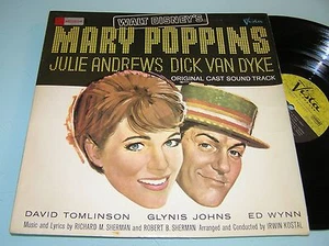 MARY POPPINS 1st OST RARE Israeli Press 1964 LP Julie Andrews  - Picture 1 of 2