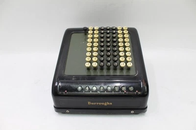 Antique Burroughs Manual Adding Machine Calculator - READ DESCRIPTION!! - Image 1 of 4