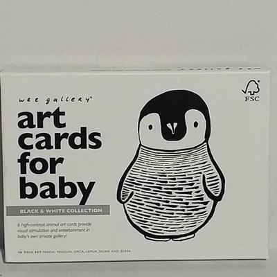 Wee Gallery Art Cards for Baby Black And White 9 Cards - Image 1 of 4