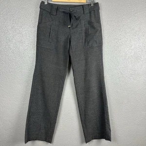 Anthropologie Cartonnier Hose Damen 4 gerades Bein grau Plissee Büro Karriere - Bild 1 von 13