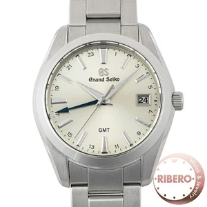 Seiko Grand Heritage Collection SBGN011 Quartz GMT Silver Dial Used From Japan - Picture 1 of 8