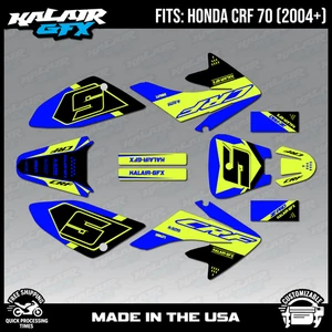 Graphics Kit for Honda CRF70 All Years CRF 70 CRF-70 Venom - YELLOW - Picture 1 of 4