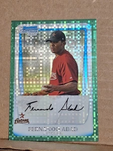 2010 FERNANDO ABAD BOWMAN CHROME REFRACTOR GREEN ROOKIE CARD RC #BCP219 ASTROS - Picture 1 of 2