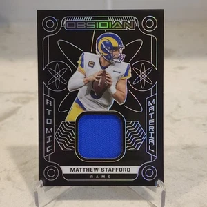 2022 Panini Obsidian Matthew Stafford Atomic Material Patch /125 #AM-MST Rams - Picture 1 of 4