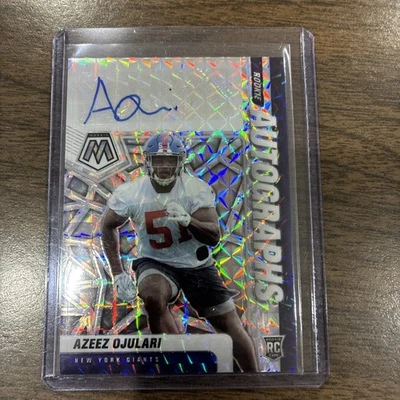 2021 Panini Mosaic - Rookie Autographs Mosaic Azeez Ojulari #RA-98 (AU, RC) - Image 1 of 2