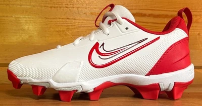 Kids/Youth Nike Force Zoom Trout 9 Pro MCS Baseball Cleats Size 4.5Y WHITE/RED - Image 1 of 4