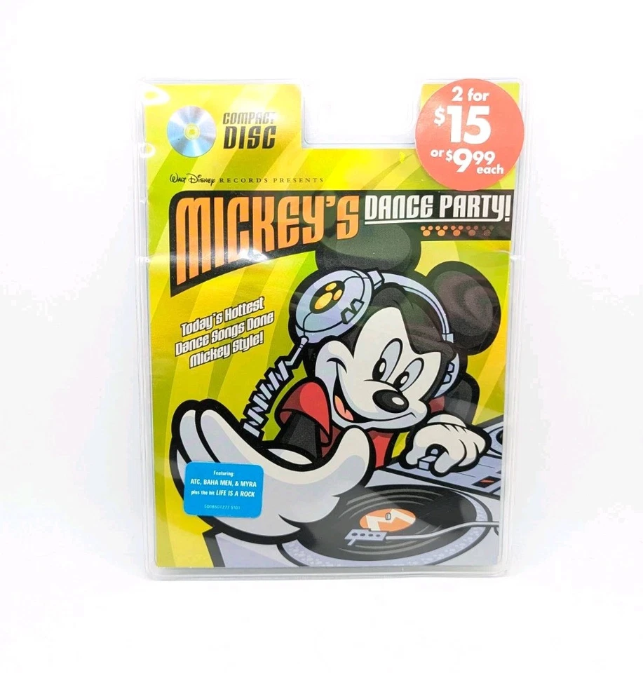 Vintage Disney Mickey's Dance Party Music CD 2001 NEW SEALED RARE - Image 1 of 4