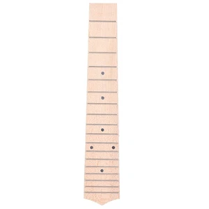 Maple Wood Fingerboard With 18 Chrome Frets And Black Dot Fretboard For - Picture 1 of 7