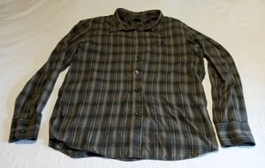 Oakley Camicia Uomo Grigio E Nero Manica Lunga Plaid Taglia M - Foto 1 di 5