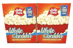 Popcorn microonde Cheddar bianco invecchiato Jolly Time 2 scatole / 12 confezioni totali - Foto 1 di 2