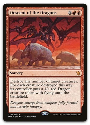 Descent of the Dragons #133 (LP) Dragons of Tarkir DTK Magic MTG - Image 1 of 2