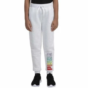 PUMA Youth Girl's Jogger Pant (X-Small(5/6), White) - Picture 1 of 3