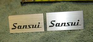 Pair Of Vintage Sansui Speaker Emblems - Picture 1 of 3