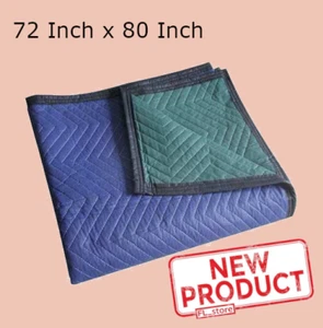 Cuscinetto Coperta Mobile Protettivo 72""x80"" Non Tessuto Trapuntato Blu/Verde - Foto 1 di 6