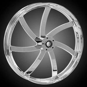 23 x 3.75" Agitator Wheel, Rotors, Front Tire, Chrome, 2000-22 Harley Bagger - Bild 1 von 1