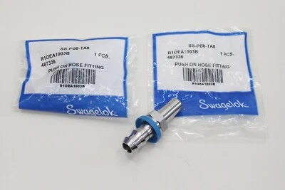 2x SWAGELOK 1/2 Multi Purpose Schlauch Push On Hose Adapter R1OEA1003B OVP