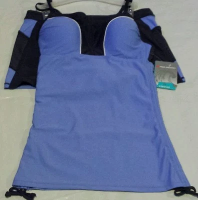 NEW Free Country Women's Tankini & Swim Short 2 PC Set Sea Mist Size Small $90 - Photo 1/4