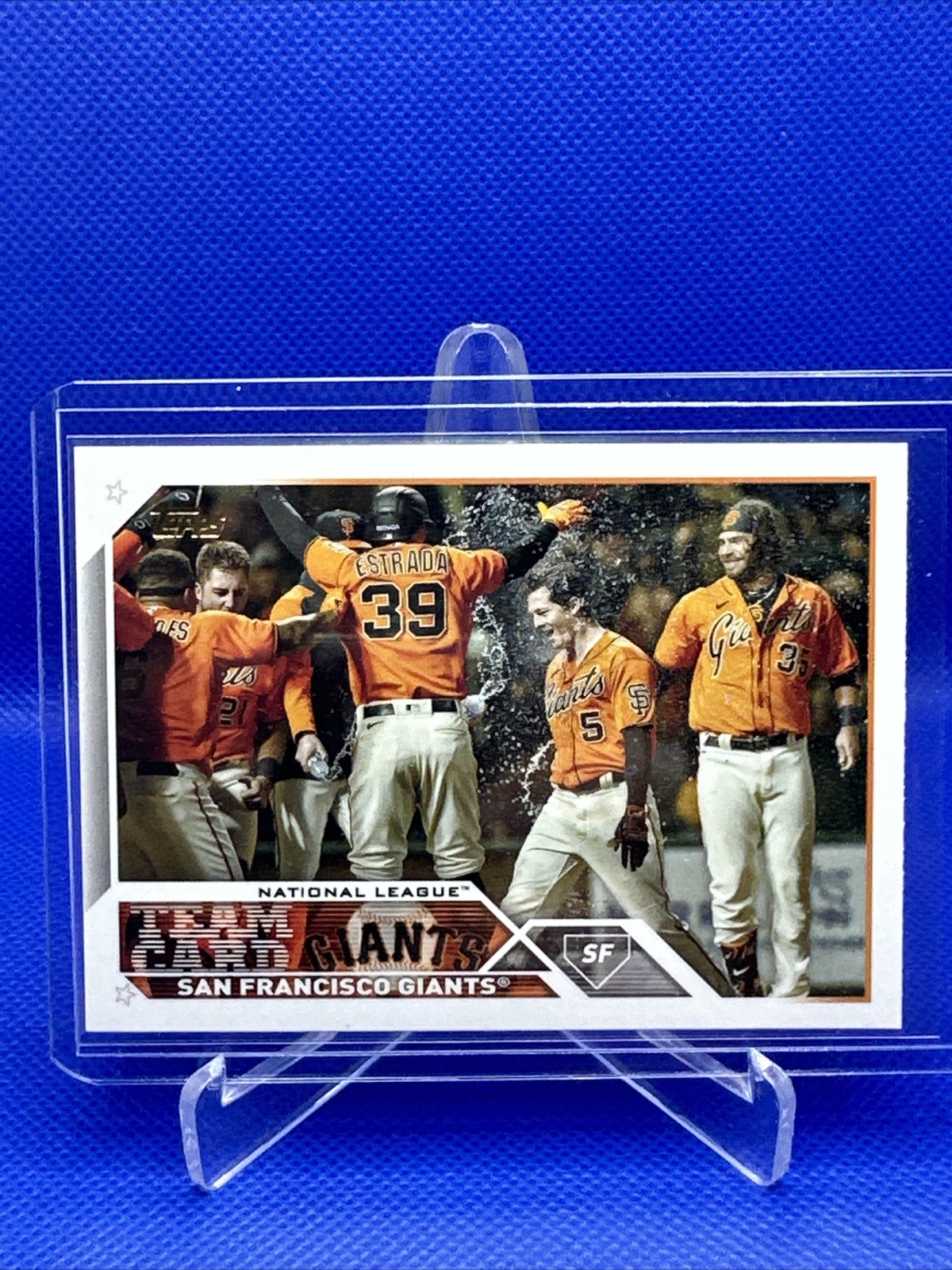 2023 Topps Series 1 SF Giants Team Card Mirror Gold Image Variation #173 SSP