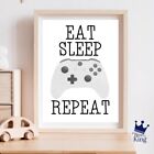 Gaming Gamer Xbox one watercolour art design A4 print poster Bedroom Games