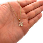 9ct Gold Tree of Life Pendant Chain Necklaces for Womens Gift for Her, Mothers