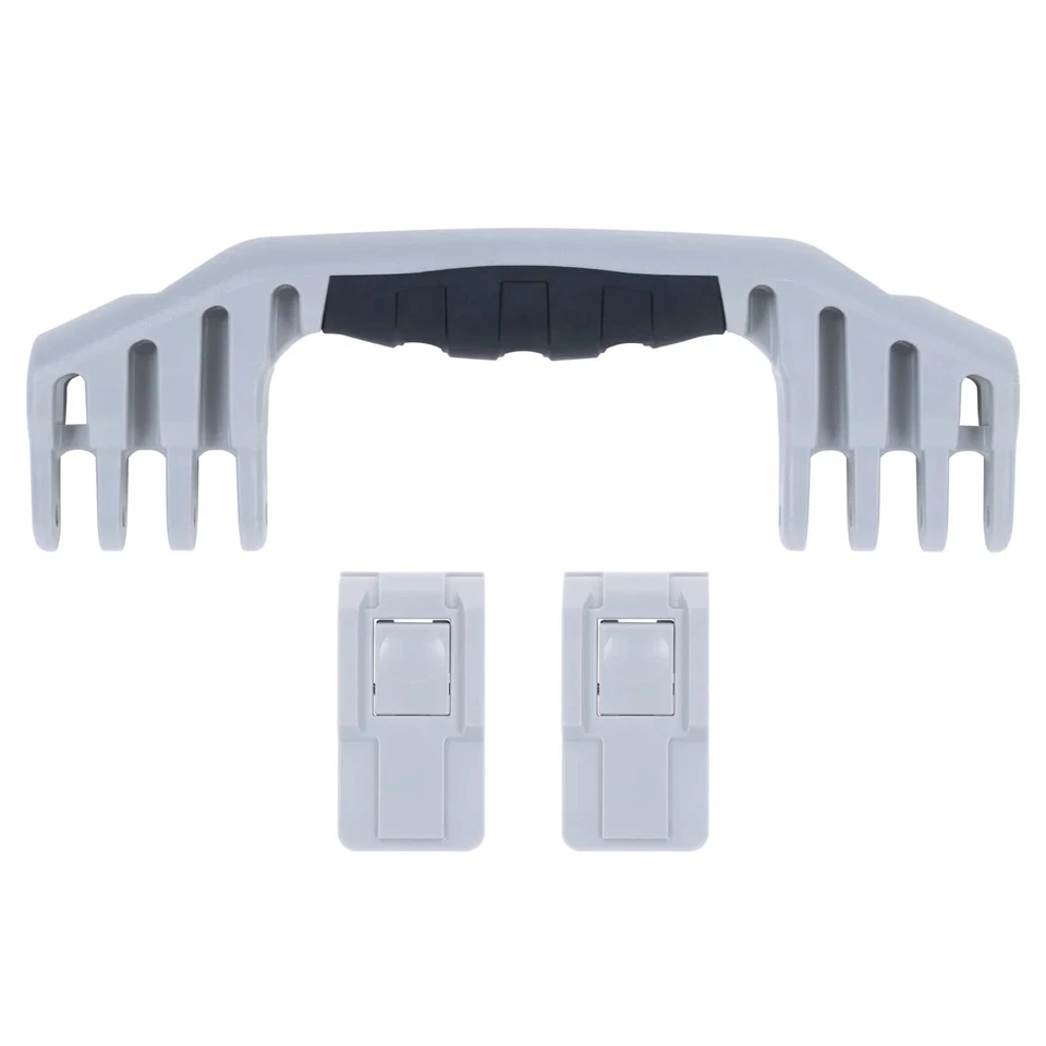 Silver Pelican 1520 push button latches & handle set. - Image 1 of 1