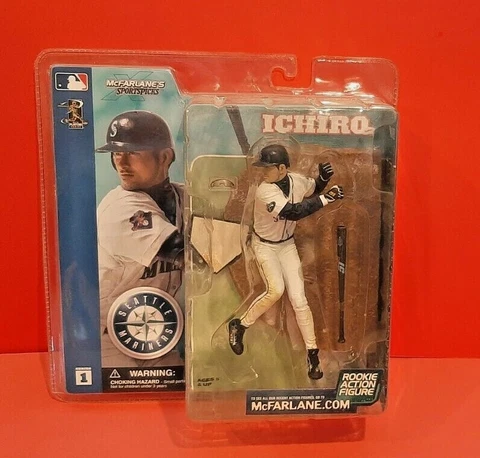 McFarlane MLB Sportspicks Series 1 MARINERS Rookie Action Figure Ichiro NEW Cover