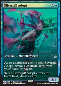 MRM FR/VF Promo Expert d'Ouidargent - Silvergill Adept MTG magic RIX - Bild 1 von 1