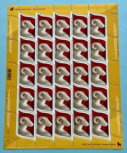 Canada 2003 Zodiac Series Lunar New Year of the Goat Stamps Full Sheet 25v - Picture 1 of 4
