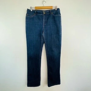 Sportscraft Size 11 Blue Straight Leg Denim Jeans Australian Designer - Picture 1 of 11