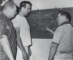 Original 1959 Art Donovan Gino Marchetti Weeb Ewbank Colts HOF Type 3 Wirephoto - Picture 1 of 2